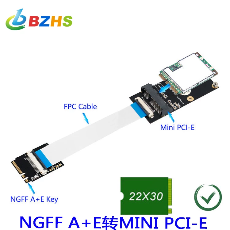 Cáp nối dài M.2 key A/E/A+E sang Mini PCI-E, bo mạch chuyển đổi card mạng WIFI MINI PCI-E