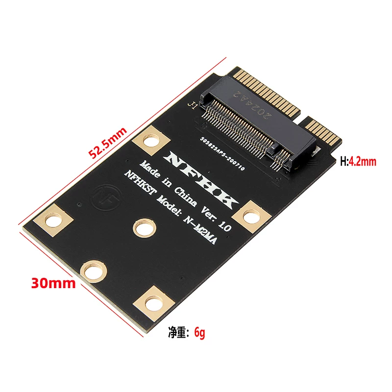 Ổ cứng MINI PCIE sang NVMe M.2 NGFF SSD sang bộ chuyển đổi card mạng không dây mini pci-e