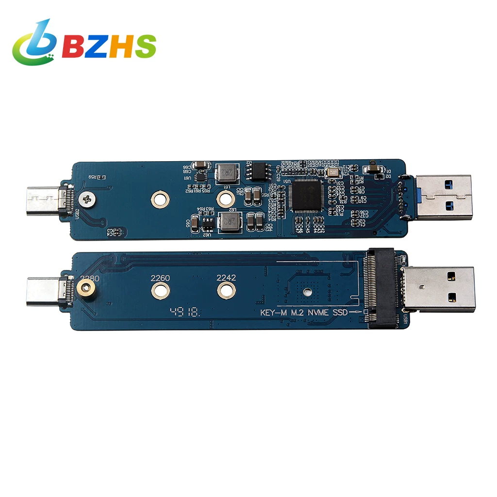 Ổ cứng thể rắn M.2 NVME sang vỏ ổ cứng gắn ngoài USB3.1 TYPE-C/A vỏ ổ cứng nvme
