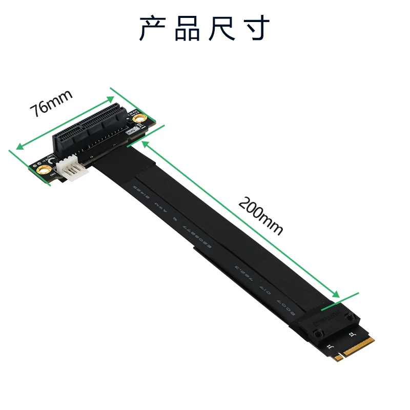 Cáp nối dài M.2 NGFF NVMe Key M sang PCI-E 3.0 4X mới, tốc độ đầy đủ và ổn định