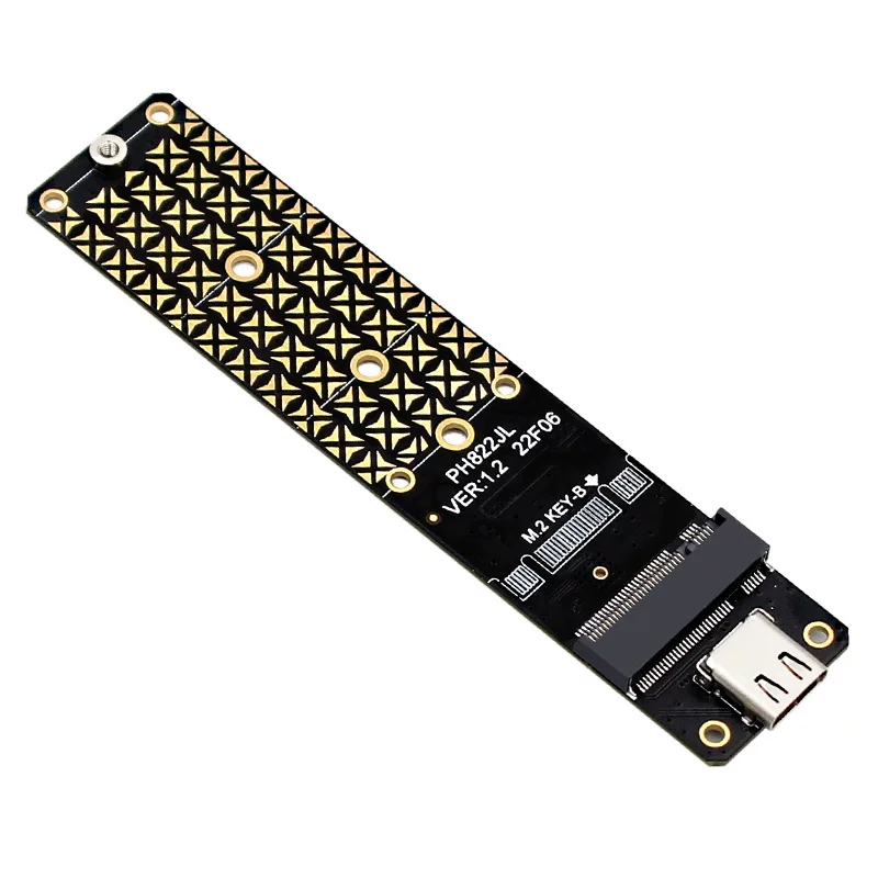 JMS580 bảng chuyển đổi NGFF m.2 giao thức SATA thẻ mở rộng ổ cứng SSD sang USB3.1TYPE-C 5G
