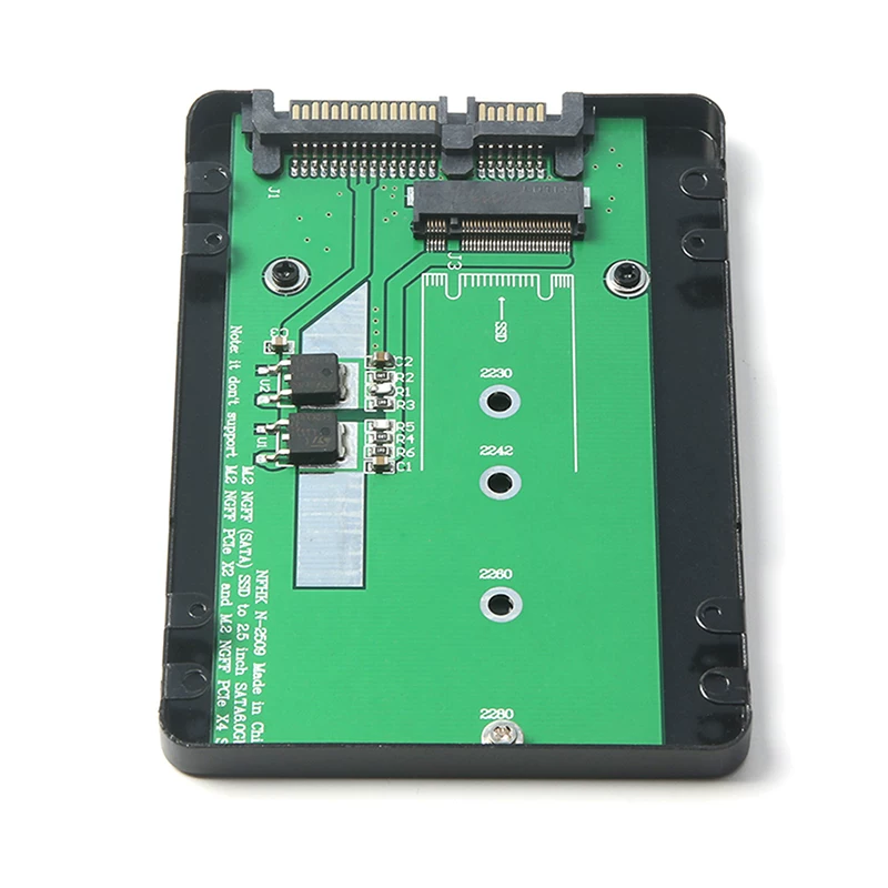 Vỏ ổ cứng hợp kim nhôm NGFF M.2 sang cổng nối tiếp SATA cho máy tính để bàn và máy tính xách tay 7MM 2280