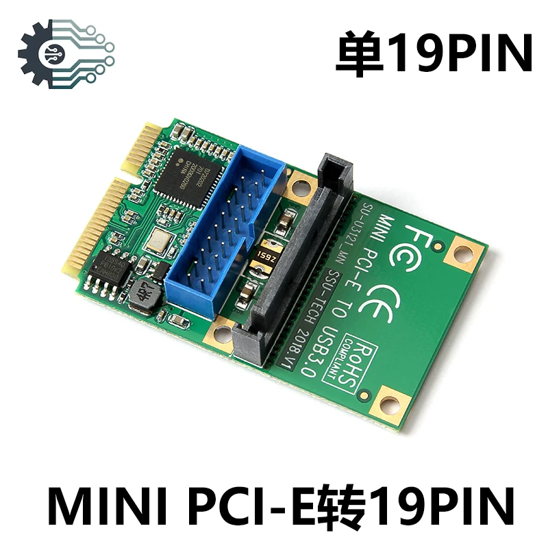 Thẻ mở rộng phía trước MINI PCI-E sang USB3.0 Thẻ mở rộng minipci-e sang 19/20PIN USB3.0