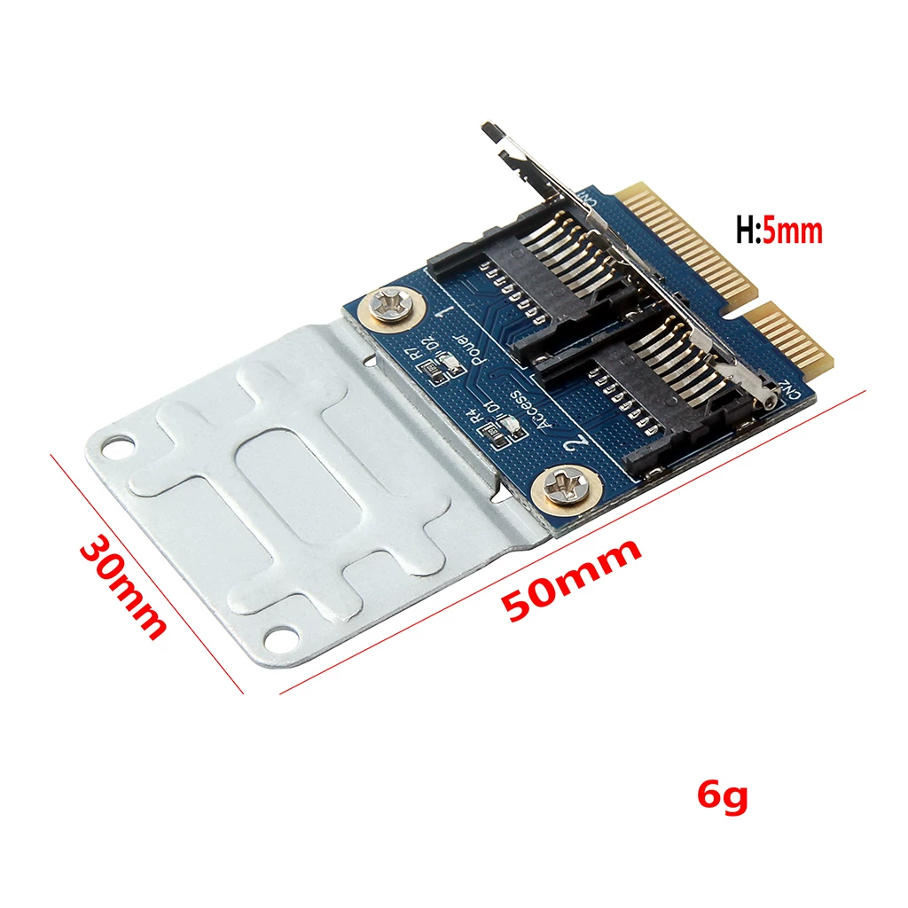 Thích hợp cho thẻ chuyển đổi mini PCIe sang MICRO TF, giao diện WiFi sang TF kép, đầu đọc SSD cho máy tính xách tay