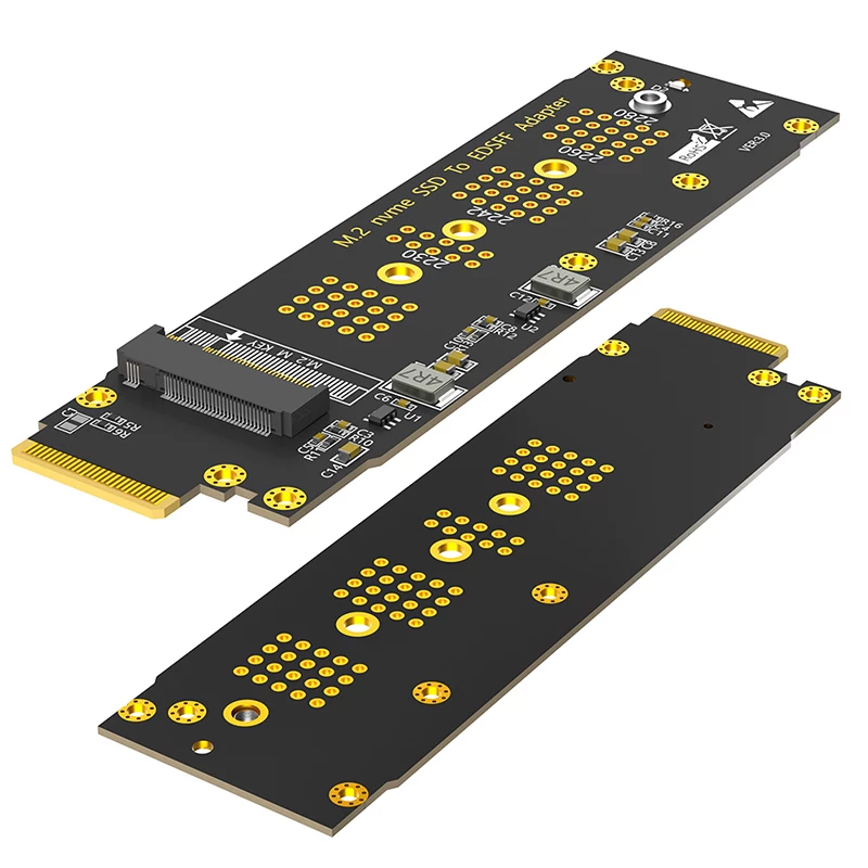 Thẻ chuyển đổi M.2 NVME sang EDSFF E1.S Thẻ mở rộng SSD PCIE4.0/3.0X4 hỗ trợ Gen3/4