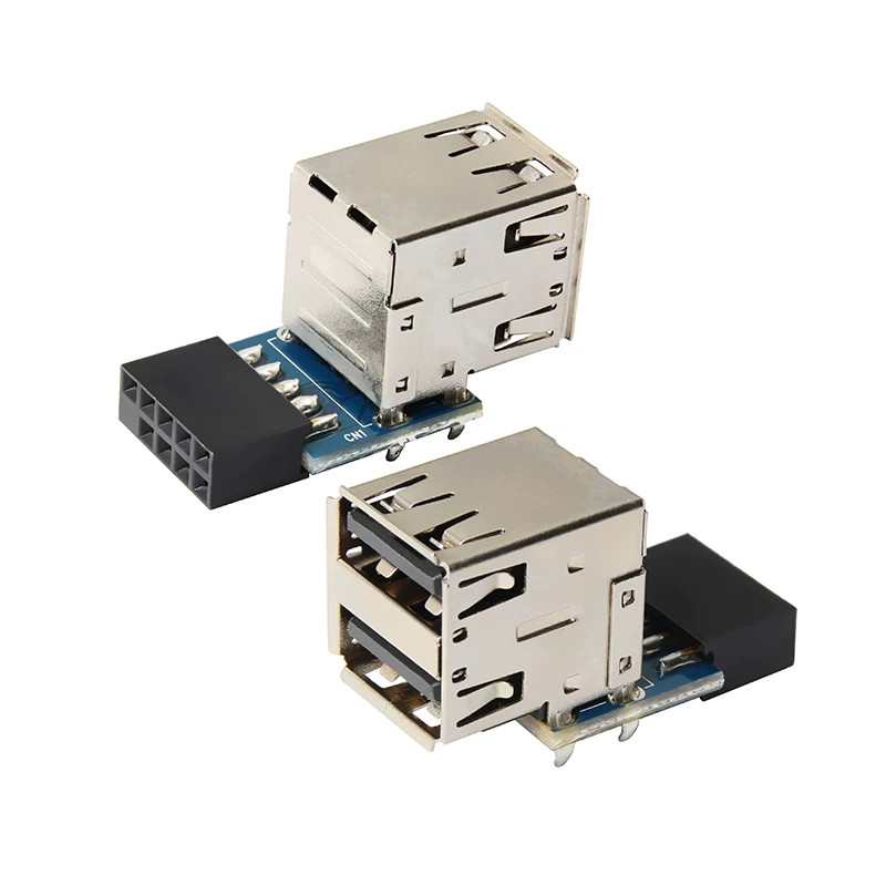 Bo mạch mở rộng USB2.0 Bo mạch chủ USB 9 chân có cổng USB tích hợp và bộ thu thẻ mạng không dây Bluetooth