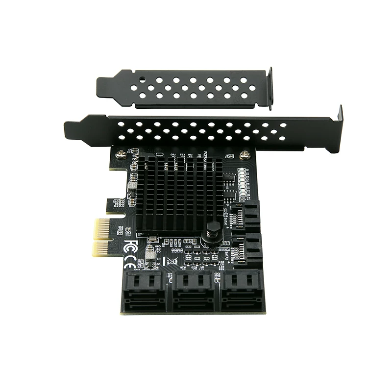 Thẻ mở rộng 8 cổng SATA PCI-E sang SATA3.0 Thẻ chuyển đổi 8 cổng 6G để mở rộng ổ cứng IPFS 88SE9215