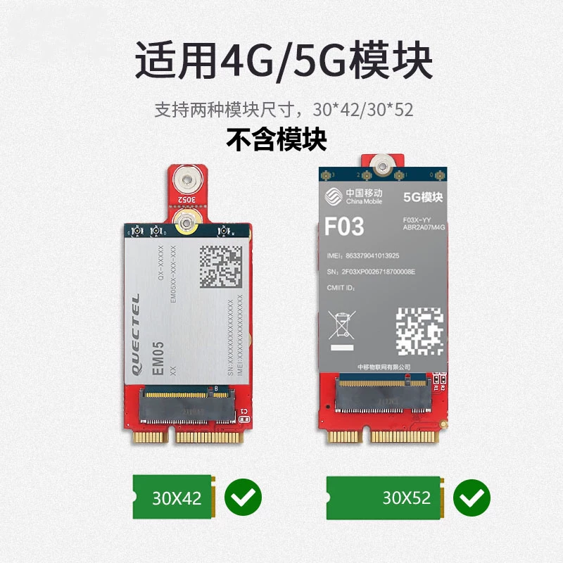 Mô-đun Notebook M.2 KEY B sang card mạng không dây Mini PCI-E, card chuyển đổi mô-đun 3G 4G 5G