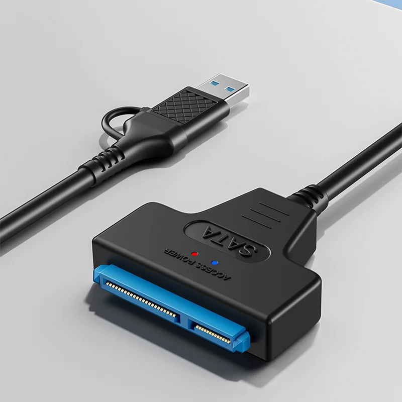Ổ cứng SATA 2.5inch sang USB3.0 TYPE-C cáp ổ cứng dễ dàng ổ cứng SSD cơ khí cáp chuyển đổi đa năng kết nối bên ngoài