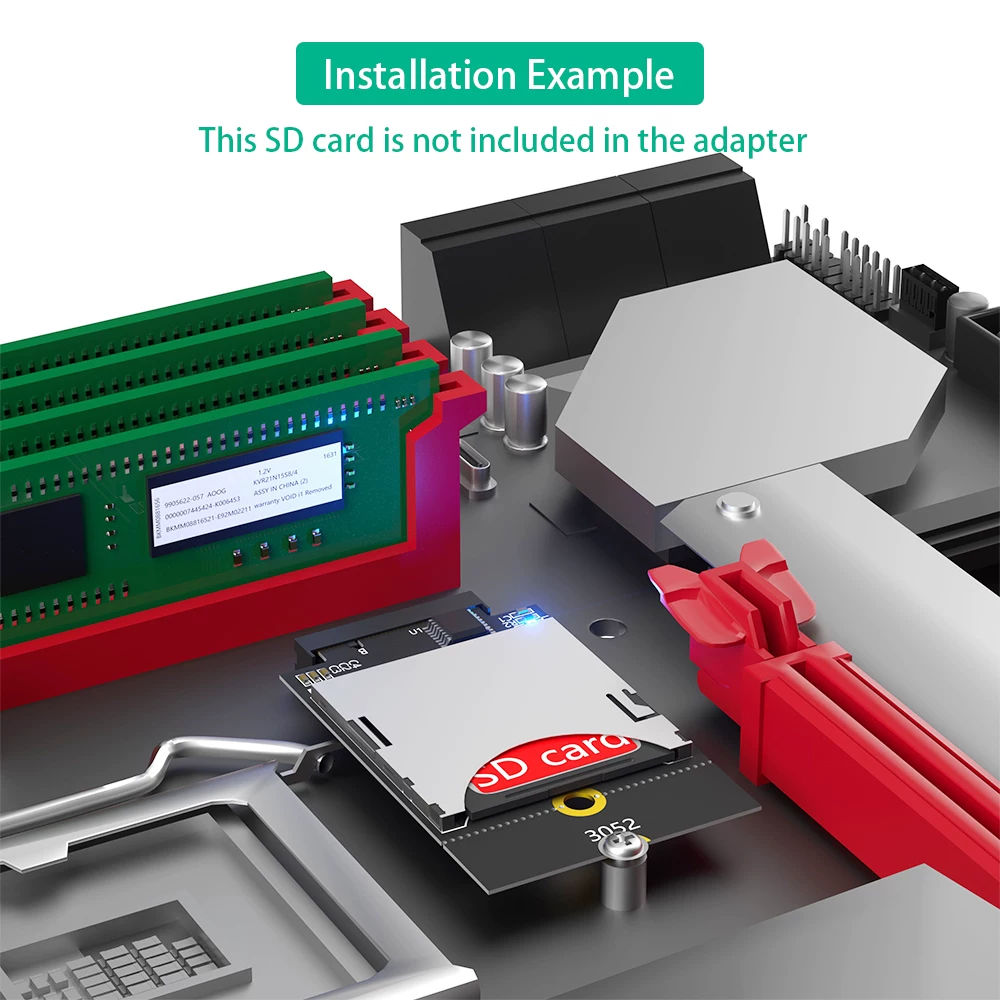 Giao diện mô-đun mạng NGFF M.2 B KEY với bộ chuyển đổi thẻ nhớ Micro SD SDHC TF