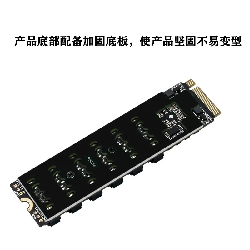 Thẻ mở rộng M.2 NVME sang SATA6G/5/6 hoàn toàn mới ASM1166, mở rộng ổ cứng NAS Synology JMB585