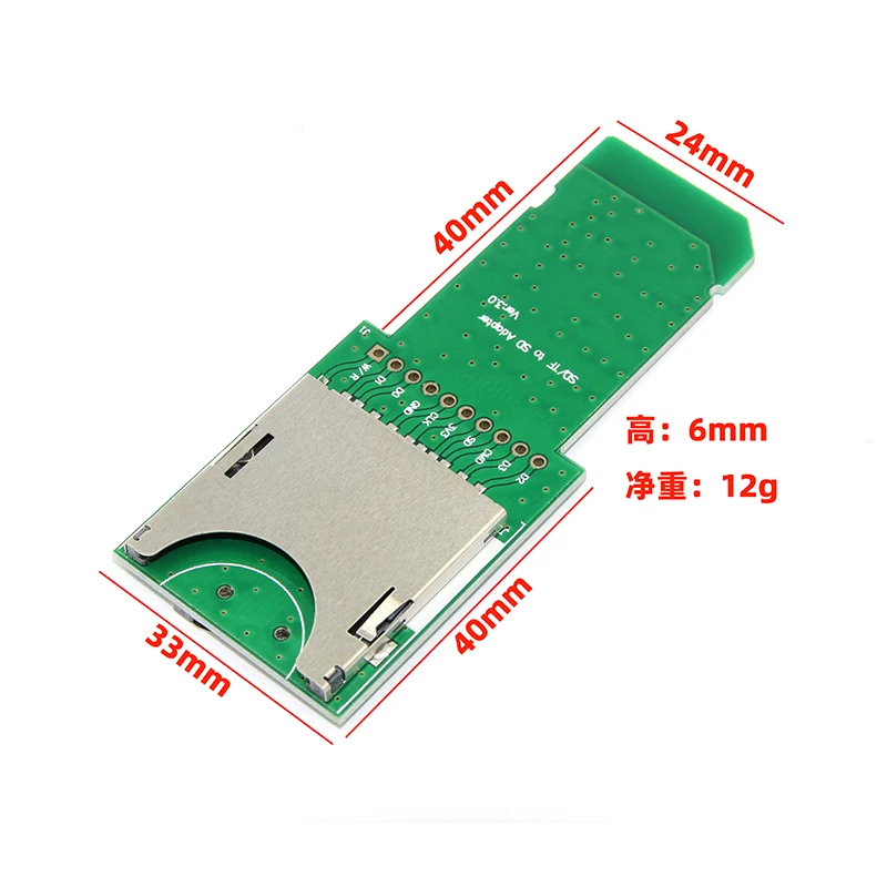 Bo mạch mở rộng thẻ TF/SD sang thẻ SD, giá đỡ thẻ thử nghiệm SD, bo mạch mở rộng thẻ SD, giá đỡ thẻ thử nghiệm TF, bo mạch thử nghiệm thẻ PCB