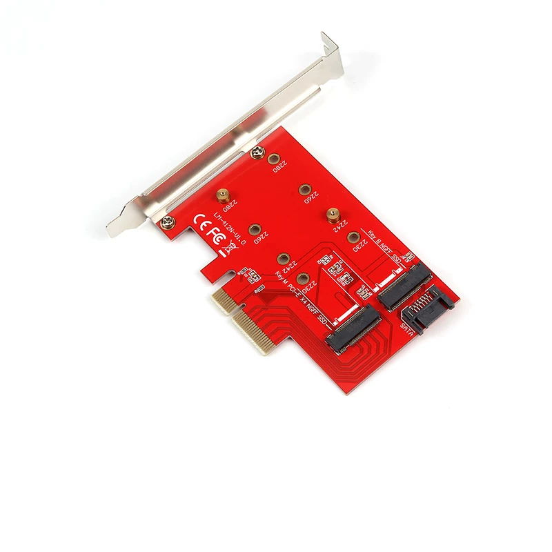 Thẻ chuyển đổi M.2 NVMe SSD sang PCIE X4 M Key B Key giao diện kép PCI-E NVMe