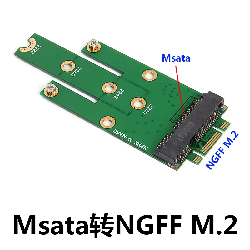 Ổ cứng msata sang bo mạch chủ ngff m.2 giao diện ngff m.2 sang thẻ chuyển đổi ổ cứng thể rắn msata