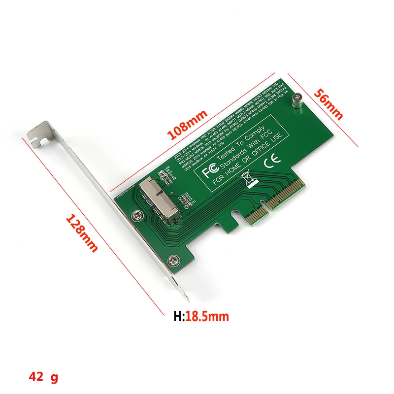 Thích hợp cho năm 2016 2015 2014 2013 Apple AIR PRO SSD ổ cứng PCI-E 4X thẻ chuyển đổi