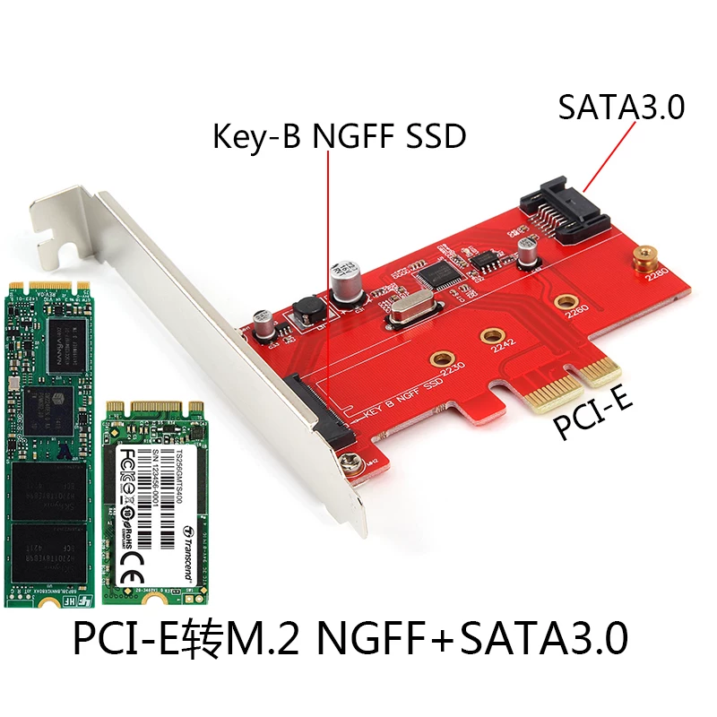 Card mở rộng PCI-E sang M.2 PCI-E pcie sang m.2 ssd card mở rộng SATA3.0