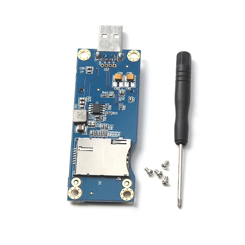 Thẻ chuyển đổi Mini PCI-E sang USB mới (có khe cắm thẻ SIM) Thẻ chuyển đổi thử nghiệm WWAN Bảng phát triển mô-đun 3G/4G