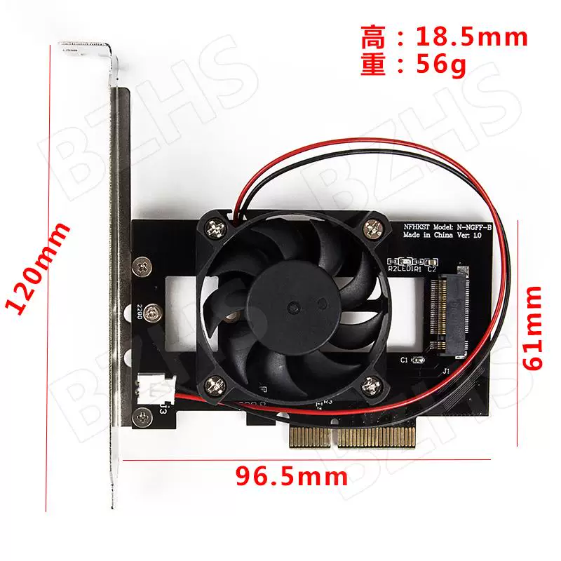Thẻ chuyển đổi SSD M.2 sang PCIe x4 siêu làm mát XP941 SM951 PM951 SM961