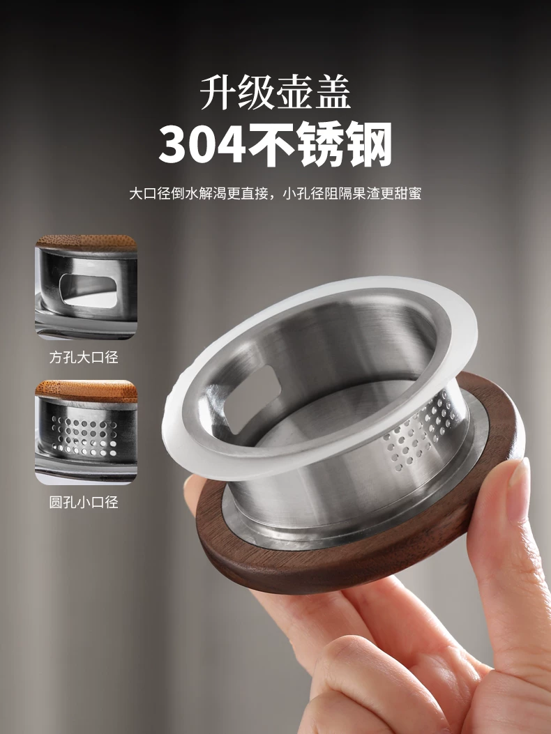 Bình nước lạnh thủy tinh dung tích lớn dùng trong gia đình, ấm trà đựng nước ép chịu nhiệt, bình đựng nước sôi, bình đựng nước lạnh chịu nhiệt độ cao, bộ cốc đựng nước lạnh.