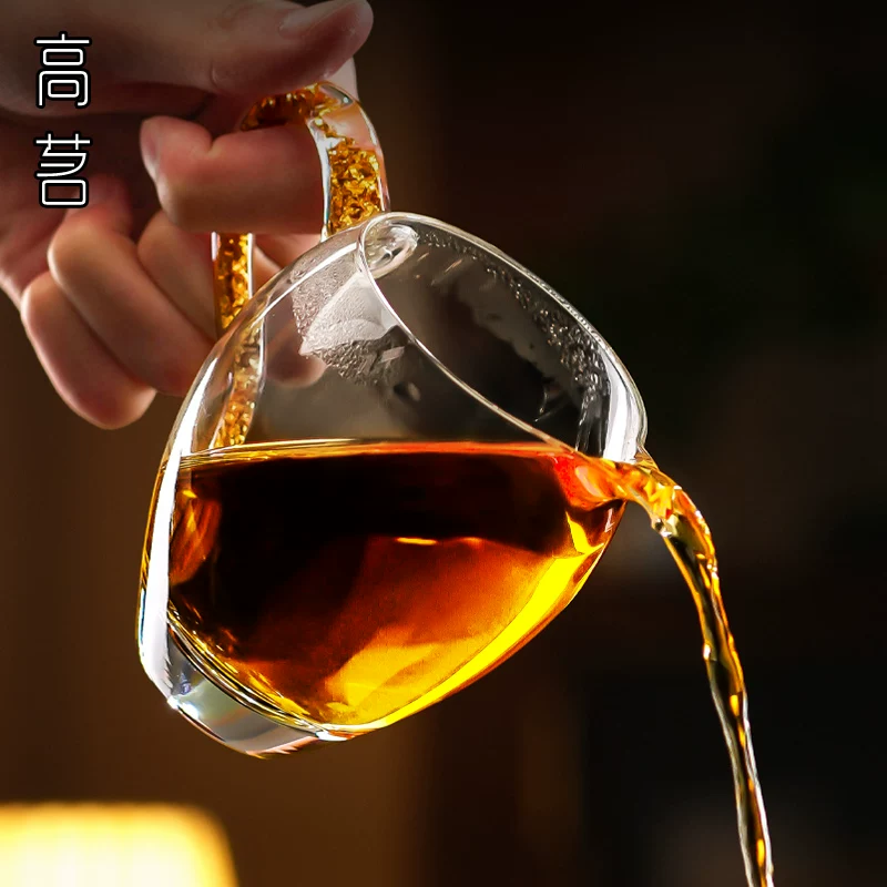 Ly chia trà pha lê cao cấp, mẫu mới 2025, trong suốt, sang trọng, dày dặn, chịu nhiệt cao