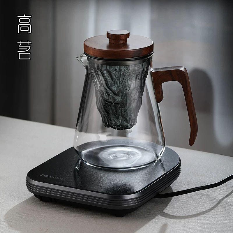 Máy pha trà mini siêu mỏng bếp điện gốm sứ bếp pha trà bộ ấm trà đế sưởi ấm ấm trà thủy tinh chịu nhiệt độ cao