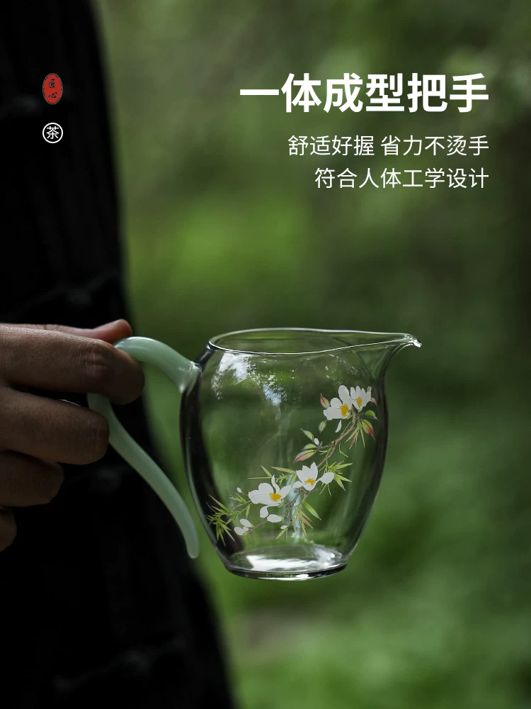 Cốc thủy tinh cao cấp, cốc trà đạo thương hiệu nổi tiếng, bộ chia trà thủy tinh borosilicate cao cấp, phụ kiện bộ trà, cốc chia trà chịu nhiệt