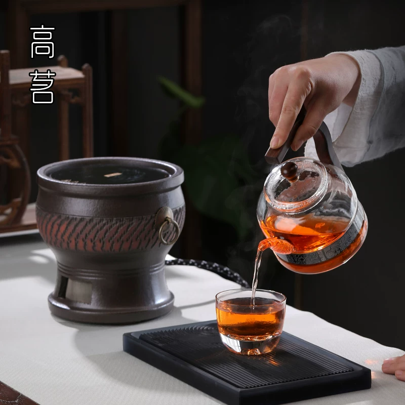 Bếp điện gốm gia dụng, ấm trà hấp cao cấp im lặng, bình đun nước điện kiểu cổ điển Trung Hoa, bếp pha trà đặc biệt để pha trà.