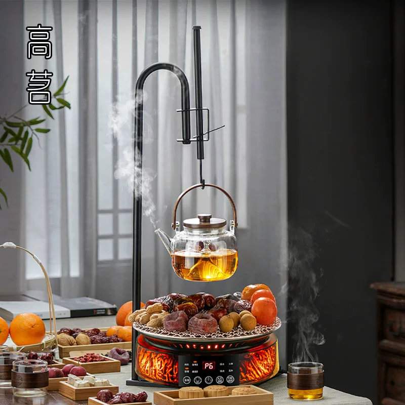 Bộ pha trà mẫu mới 2025 dùng trong nhà, có ấm trà treo tường và phụ kiện để tụ tập quanh bếp.