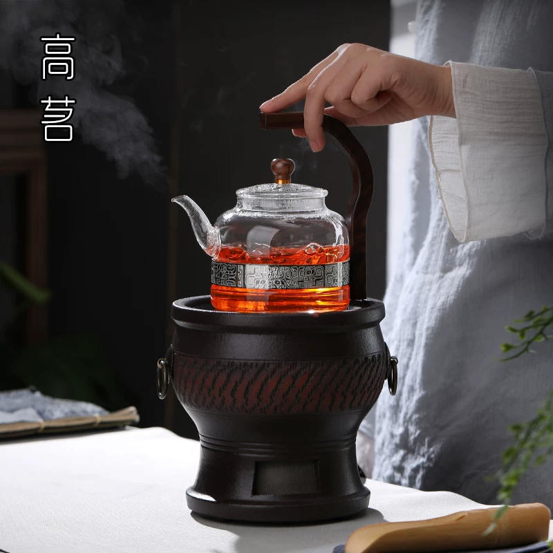 Bếp điện gốm gia dụng, ấm trà hấp cao cấp im lặng, bình đun nước điện kiểu cổ điển Trung Hoa, bếp pha trà đặc biệt để pha trà.