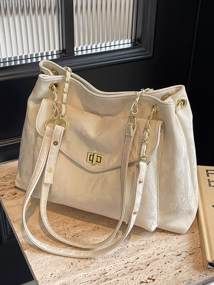 Túi tote nữ, sức chứa lớn, mùa thu đông, có thể đeo chéo, phong cách giản dị và đa năng, mẫu mới 2025, thích hợp cho sinh viên đại học và đi làm.