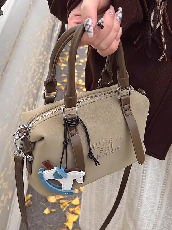 Túi đeo chéo kiểu Boston cổ điển, mẫu mới 2025, cao cấp, độc đáo, thích hợp đi làm, mùa thu đông, phong cách thường ngày