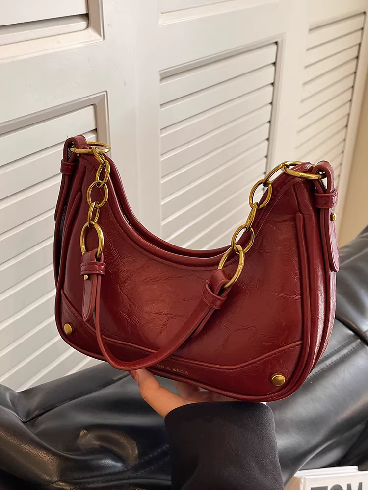 Túi đeo nách nữ, túi retro thời trang mới 2025, thiết kế độc đáo đa năng, túi đeo chéo/vách cao cấp dành cho nữ