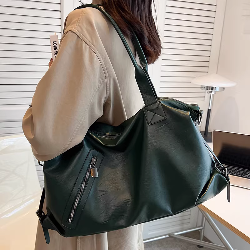 Túi xách nữ cỡ lớn 2025 chất liệu vải Oxford mới, túi đeo chéo mùa thu đông, phong cách độc đáo, túi đeo vai/nách