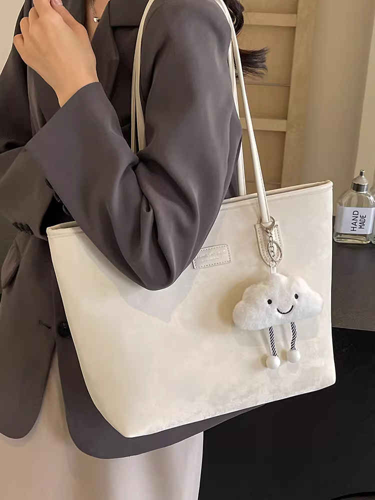 Túi tote dành cho nữ 2025 túi đi làm mới có sức chứa lớn mùa thu đông túi đeo vai đa năng thông thường dành cho sinh viên đại học túi đi học