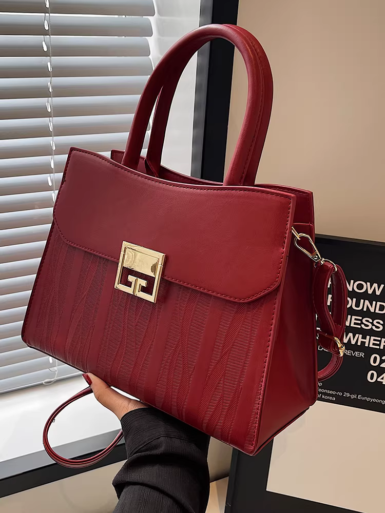 Túi cưới dành cho nữ 2025, túi xách thời trang cao cấp mới màu đỏ, dùng hàng ngày của mẹ, túi cô dâu cưới