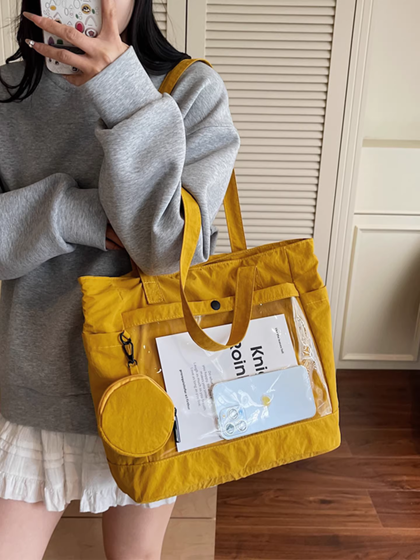 Túi vải canvas nữ, dung tích lớn, mẫu mới 2025, đa năng, đơn giản, đeo vai, túi tote học sinh đi học thường ngày.