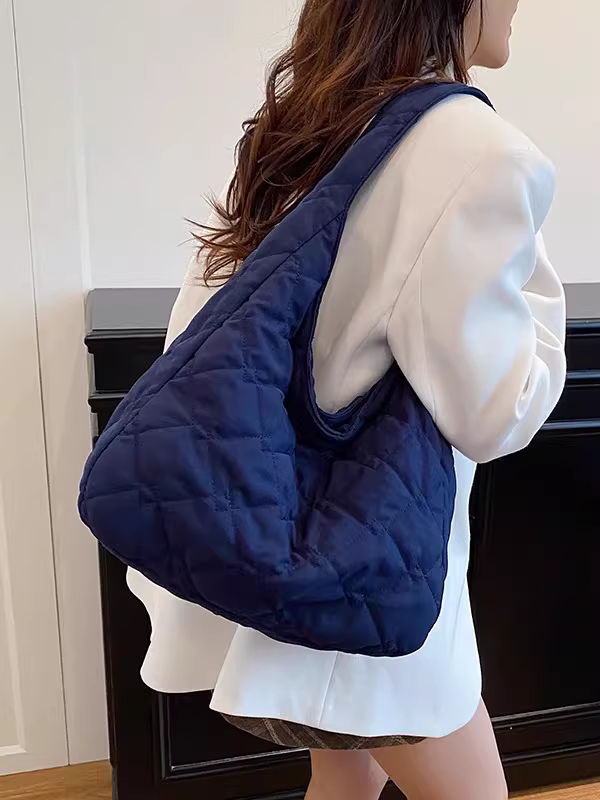 Túi vải canvas nữ, dung tích lớn, mẫu mới thu đông 2025, đa năng, đeo vai/nách, túi tote học sinh đi học