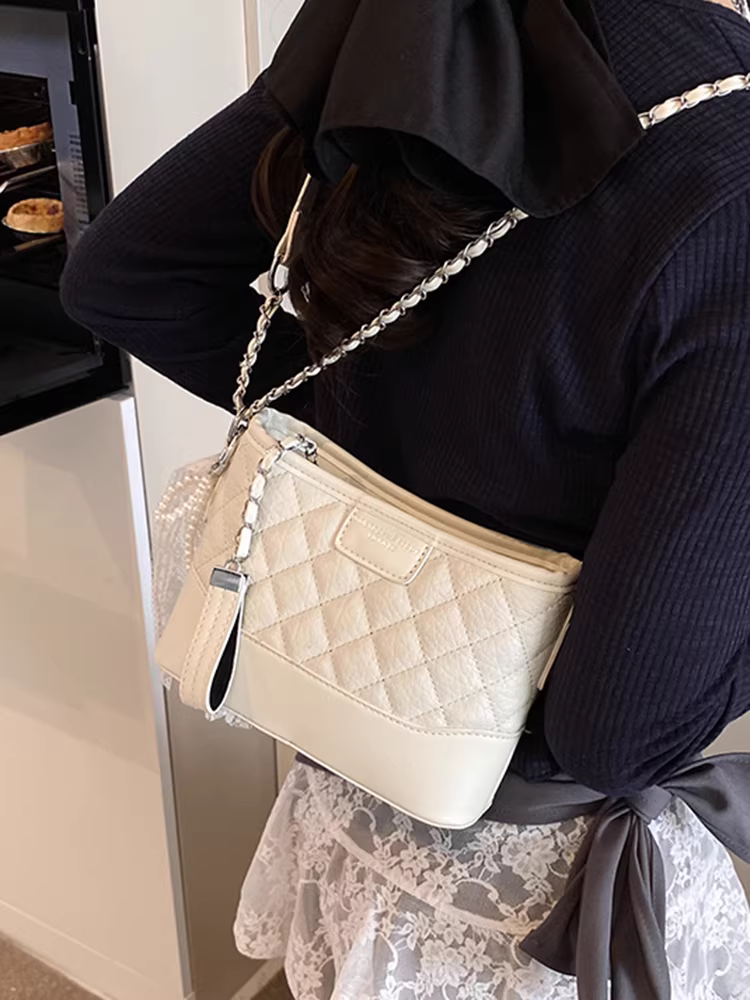 Túi đeo chéo nữ họa tiết kim cương, thiết kế độc đáo mùa xuân/hè 2025, túi đeo vai/chéo, túi hobo đa năng cao cấp.