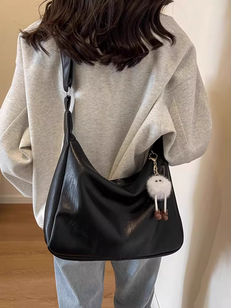 Túi đeo chéo nữ cỡ lớn đa năng phong cách mới 2025 thời trang và đa năng, thích hợp cho học sinh, công sở, đi chơi