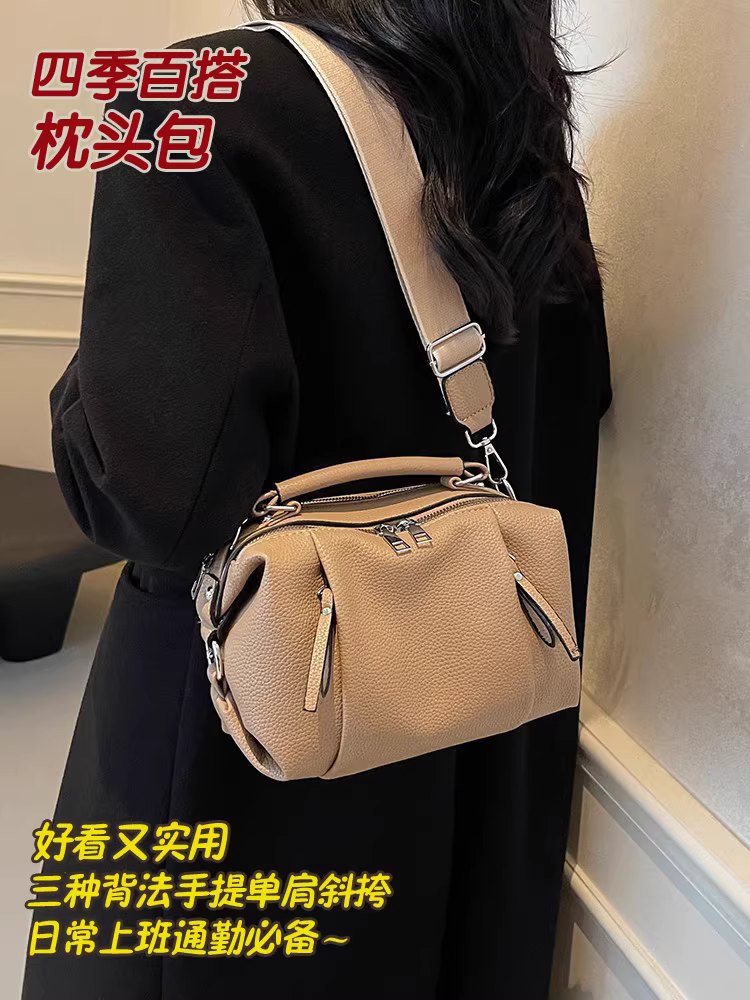 Túi xách thiết kế phong cách Hàn Quốc dành cho nữ, mẫu túi đeo chéo thời trang hè 2025, túi xách nữ cao cấp kiểu gối