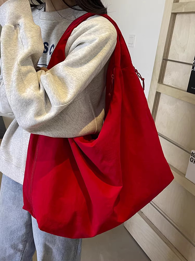 Túi vải bố nữ, dung tích lớn, mẫu mới thu đông 2025, túi đeo vai đi chợ, túi tote đi làm