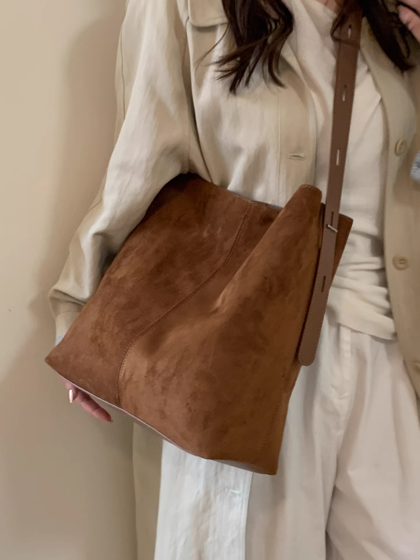 Túi da lộn họa tiết da báo dành cho nữ, sức chứa lớn, mẫu mới thu đông 2025, túi đeo chéo đa năng, túi mẹ và con gái, túi tote