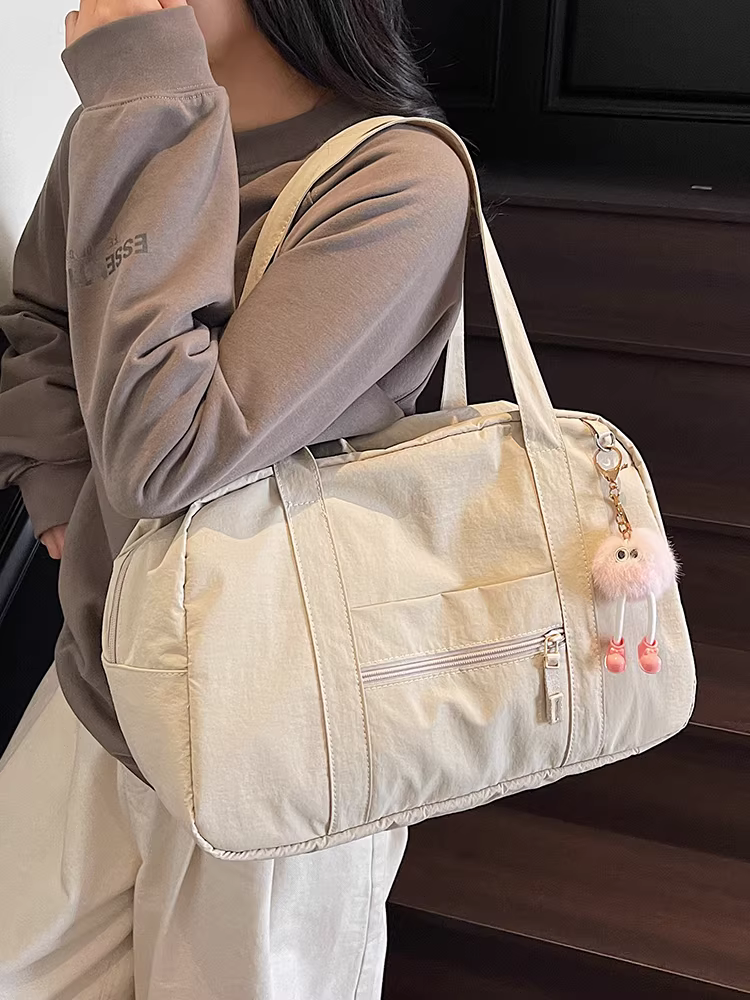 Túi vải canvas dung tích lớn dành cho nữ 2025, túi hành lý đi công tác mới, túi xách đa năng, tiện dụng cho đi làm và du lịch ngắn ngày