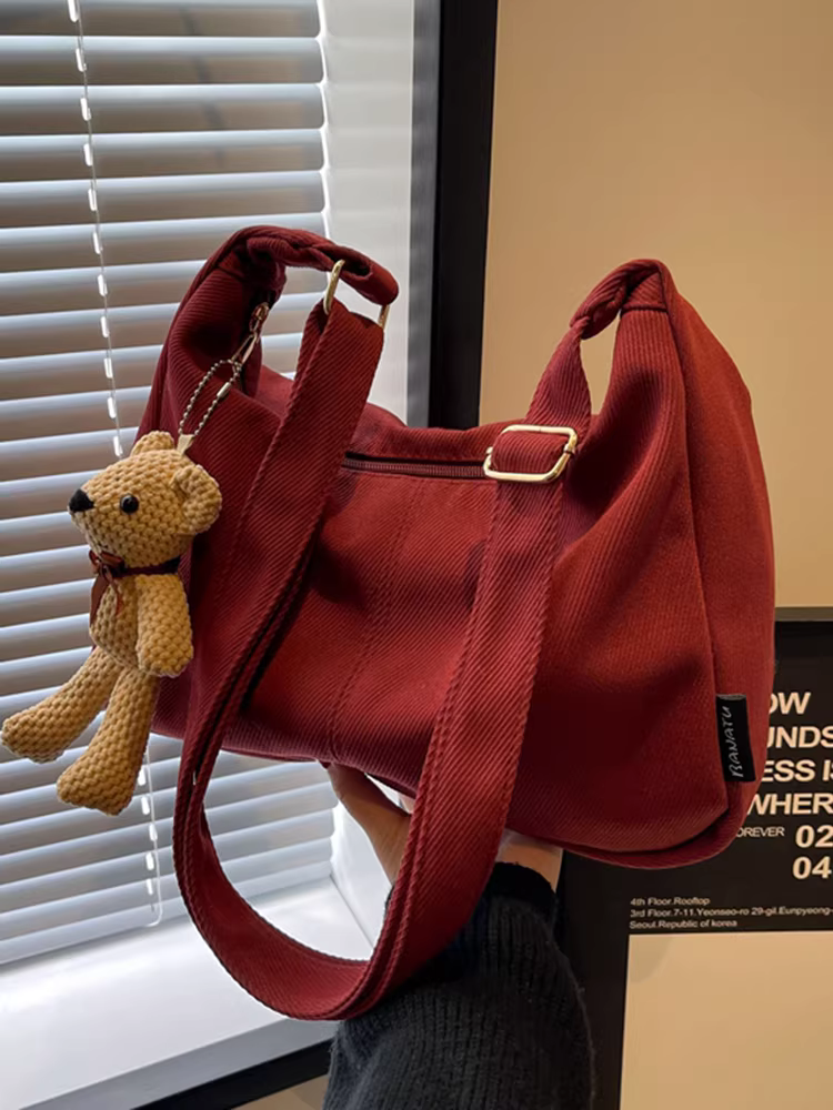 Túi nylon nữ, dung tích lớn, mẫu mới thu đông 2025, thiết kế độc đáo đa năng, túi đeo chéo nữ kiểu bánh bao