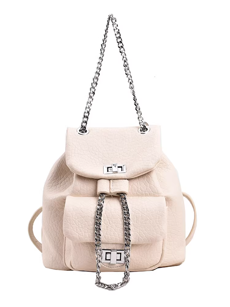 Túi đeo chéo nhỏ phong cách Hàn Quốc 2025, balo dây xích mới dành cho nữ, balo học sinh đa năng cao cấp, balo du lịch kiểu xô