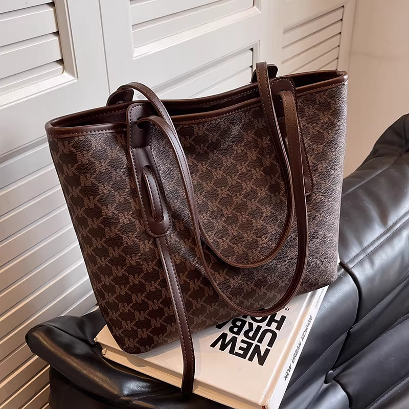 Túi xách nữ cỡ lớn thời trang thu đông 2025, túi đeo vai thường ngày cao cấp, túi tote đi làm