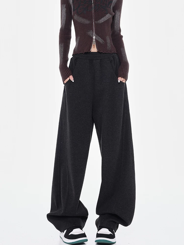 KEN STUDIO2025 quần thể thao mới thu đông quần chuối nữ quần hình lưỡi liềm quần liềm quần thể thao thông thường quần thể thao