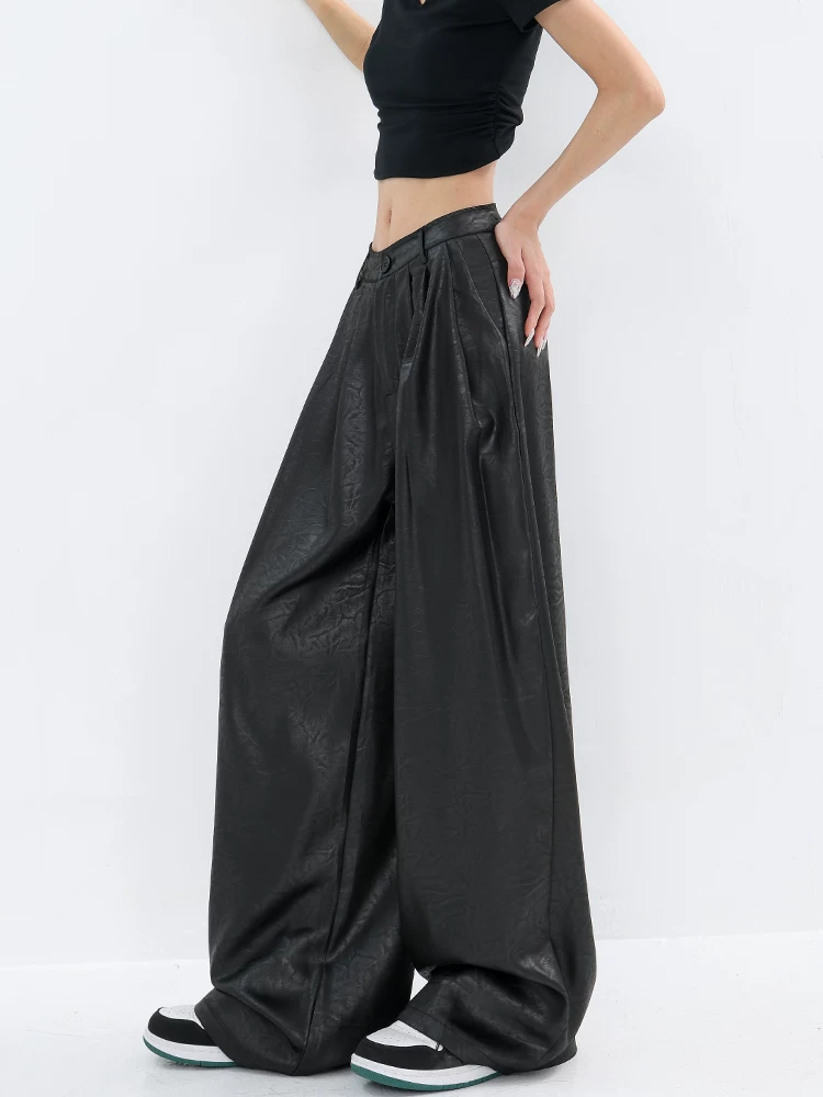 Quần thường ngày chất liệu lụa mỏng mùa hè của KEN STUDIO dành cho nữ, quần ống rộng siêu mềm, kiểu dáng thời trang, giúp thon gọn vóc dáng