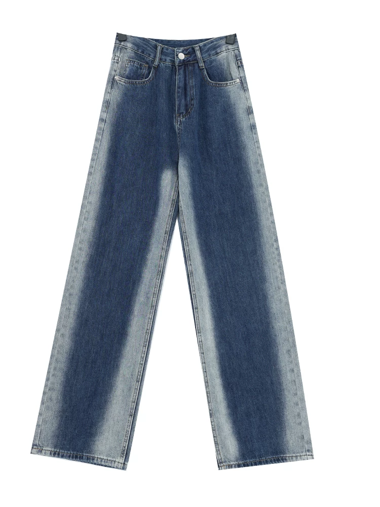 KEN STUDIO Quần jean lót lông cừu phong cách Mỹ mùa thu đông dành cho nữ, quần ống đứng kiểu dáng thời trang, quần thường ngày giúp thon gọn