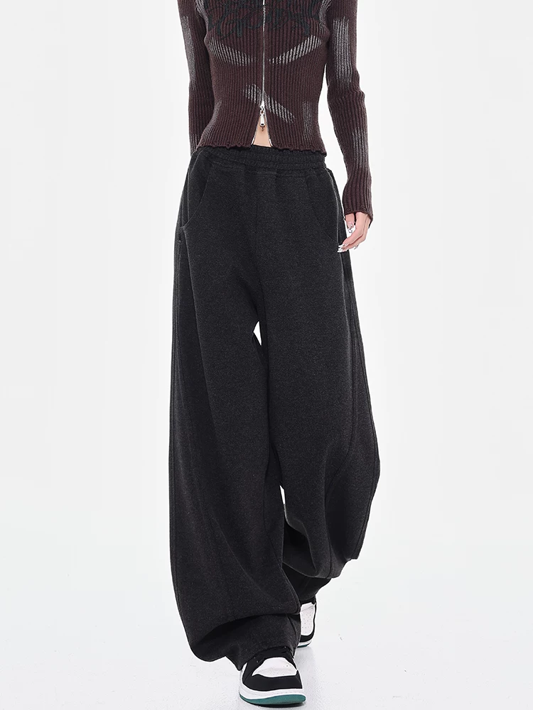 KEN STUDIO2025 quần thể thao mới thu đông quần chuối nữ quần hình lưỡi liềm quần liềm quần thể thao thông thường quần thể thao